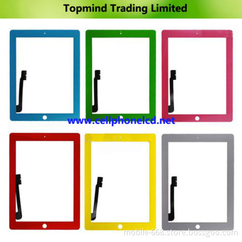 Colorful Touch Screen Digitizer for iPad 3 with Frame